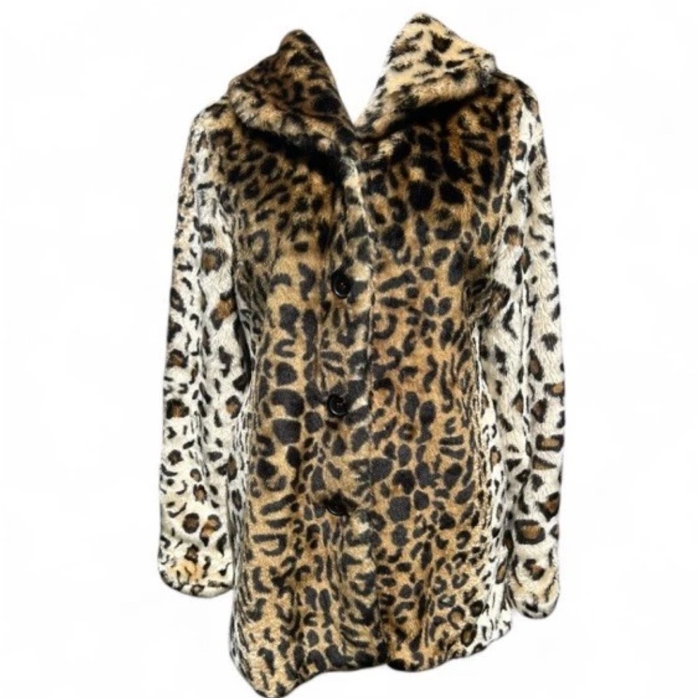 Amy Byer Animal Print Teddy Jacket